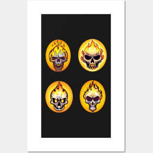 Burning Skull Pack Posters and Art